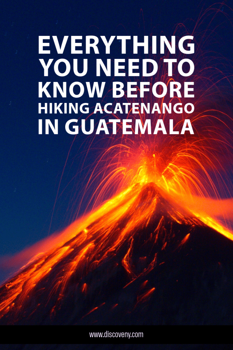 A pinterest photo that reads 'acatenango volcano hike the ultimate guide'